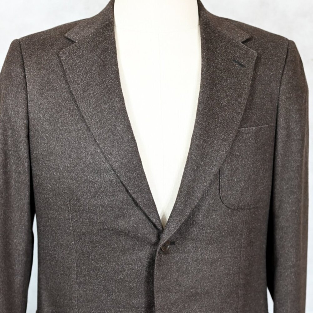 Bespoke 100% Dormeuil Cashmere Nobility Astor & Black Sport Coat Blazer 40R